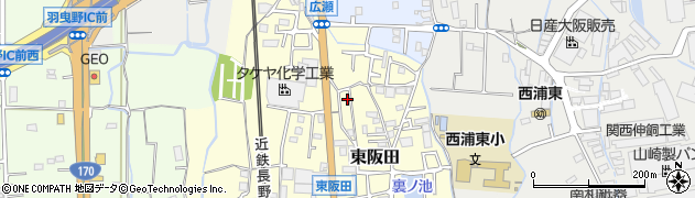 大阪府羽曳野市東阪田81周辺の地図