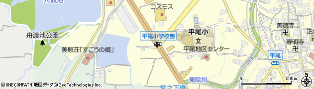 平尾小学校西周辺の地図