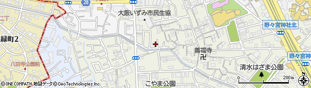 大阪府堺市中区深井清水町3176周辺の地図