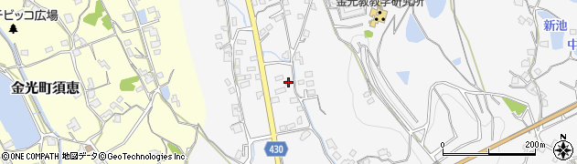 岡山県浅口市金光町大谷708周辺の地図