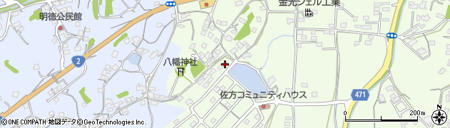 岡山県浅口市金光町佐方356周辺の地図