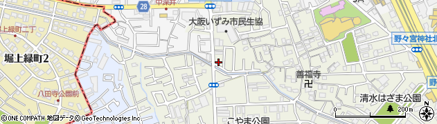大阪府堺市中区深井清水町3128周辺の地図