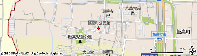 飯高町公民館周辺の地図