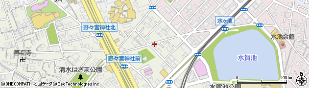 ラフィーネ深井清水駐車場（2）【バイク専用】周辺の地図