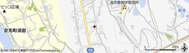 岡山県浅口市金光町大谷698周辺の地図