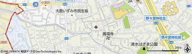 大阪府堺市中区深井清水町1763周辺の地図