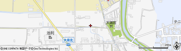 奈良県桜井市大泉周辺の地図