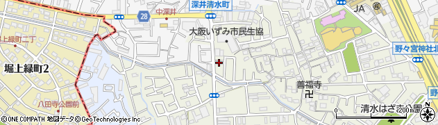 大阪府堺市中区深井清水町3117周辺の地図