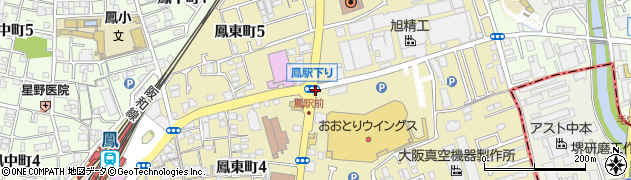 大阪府堺市西区鳳東町周辺の地図