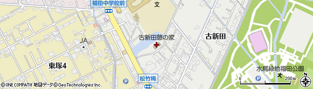 倉敷市　古新田憩の家周辺の地図