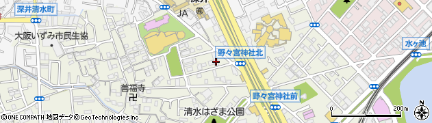 大阪府堺市中区深井清水町3714周辺の地図