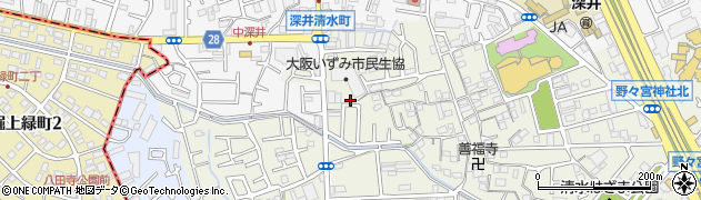 大阪府堺市中区深井清水町3103周辺の地図