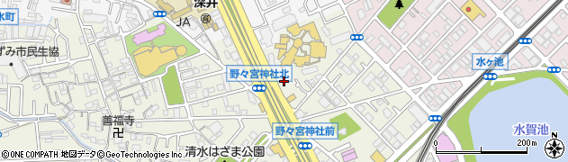 大阪府堺市中区深井清水町1463周辺の地図