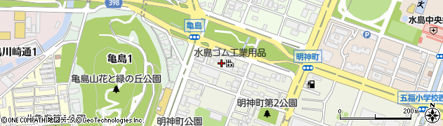 ビジネス旅館亀島周辺の地図
