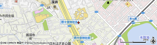 大阪府堺市中区深井清水町1468周辺の地図