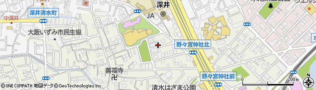 大阪府堺市中区深井清水町3708周辺の地図