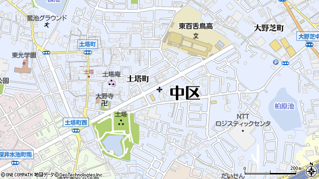〒599-8234 大阪府堺市中区土塔町の地図