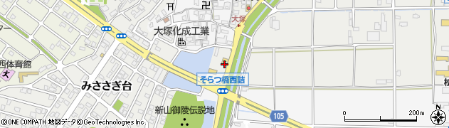 コメダ珈琲店 奈良広陵店周辺の地図