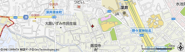 大阪府堺市中区深井清水町1424周辺の地図