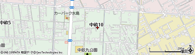 岡山県倉敷市中畝10丁目周辺の地図