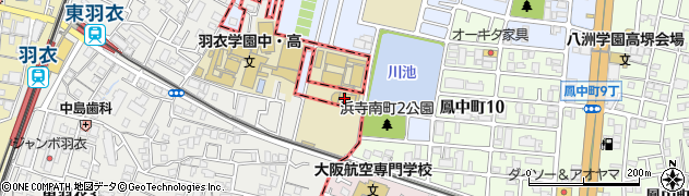学校法人羽衣学園羽衣国際大学　入試センター周辺の地図