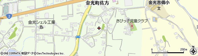 岡山県浅口市金光町佐方512周辺の地図