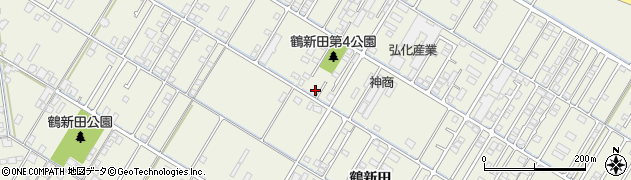 岡山県倉敷市連島町鶴新田2187周辺の地図