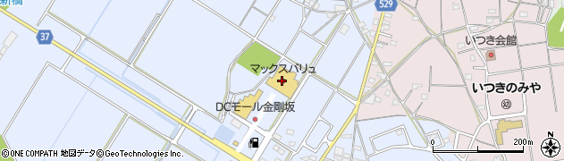 三十三銀行マックスバリュ金剛坂ショッピングセンター ＡＴＭ周辺の地図