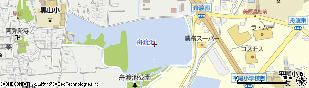 舟渡池周辺の地図