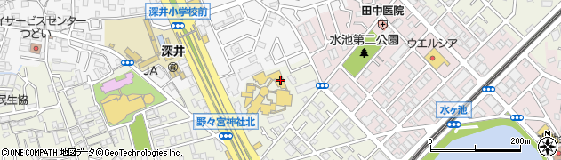 大阪府堺市中区深井清水町1351周辺の地図