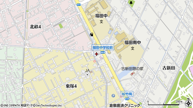 〒712-8045 岡山県倉敷市福田町東塚の地図
