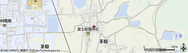 奈良県桜井市茅原周辺の地図