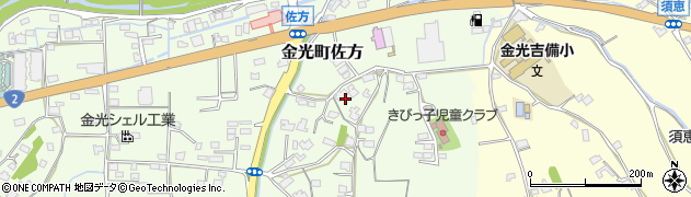 岡山県浅口市金光町佐方545周辺の地図