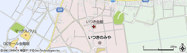 明和町役場　いつき会館周辺の地図
