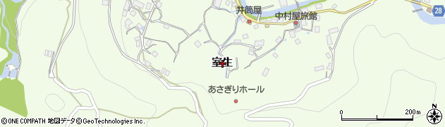奈良県宇陀市室生周辺の地図