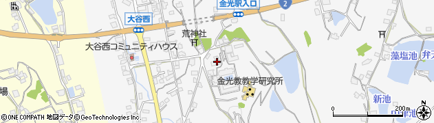 岡山県浅口市金光町大谷1500周辺の地図