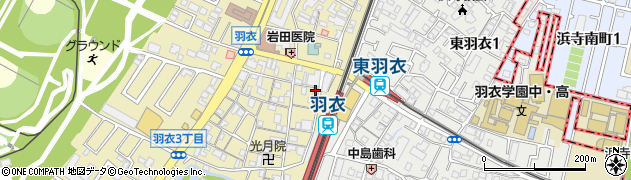 ファミリーマート羽衣駅西店周辺の地図