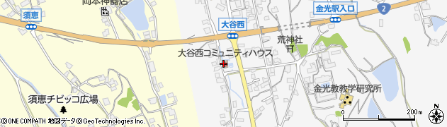 岡山県浅口市金光町大谷604周辺の地図