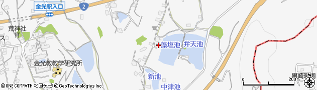 岡山県浅口市金光町大谷1989周辺の地図