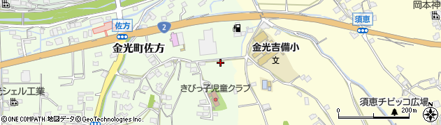 岡山県浅口市金光町佐方604周辺の地図