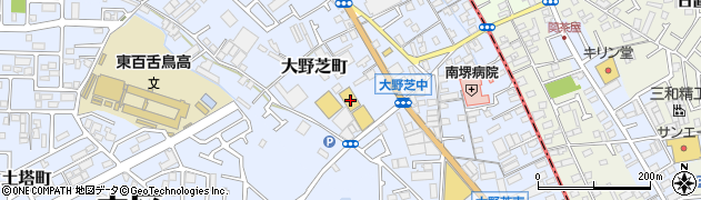 ホームセンターコーナン大野芝店周辺の地図