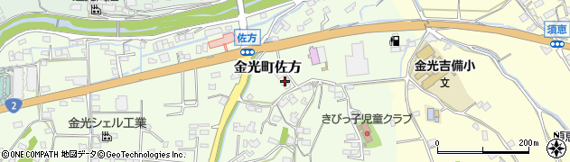 岡山県浅口市金光町佐方525周辺の地図