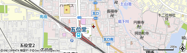 奈良県香芝市瓦口2310周辺の地図