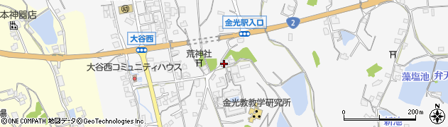 岡山県浅口市金光町大谷1536周辺の地図