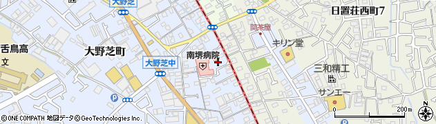 南堺病院周辺の地図