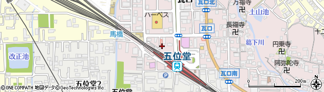 奈良県香芝市瓦口2334周辺の地図