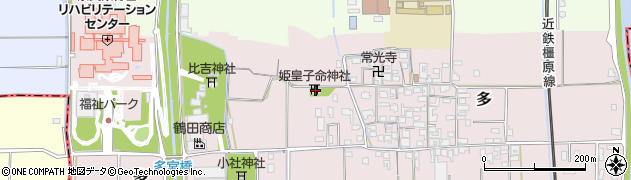 姫皇子命神社周辺の地図