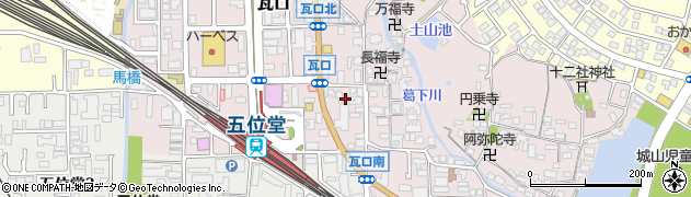 奈良県香芝市瓦口43周辺の地図