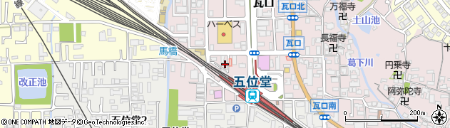 奈良県香芝市瓦口2341周辺の地図