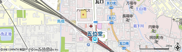 奈良県香芝市瓦口2328周辺の地図